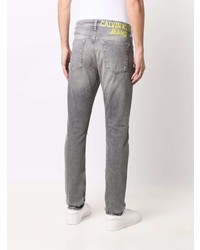 Мужские серые рваные джинсы от Calvin Klein Jeans