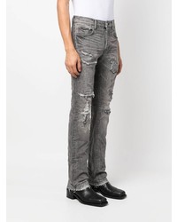 Мужские серые рваные джинсы от purple brand