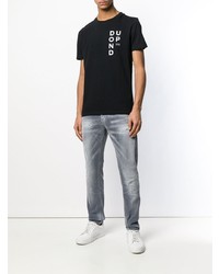 Мужские серые рваные джинсы от Dondup