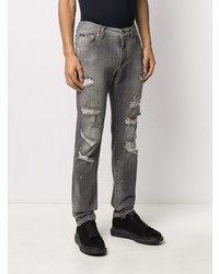 Мужские серые рваные джинсы от Dolce & Gabbana