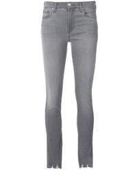 Женские серые рваные джинсы от J Brand