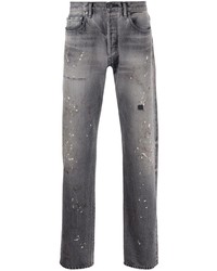Мужские серые рваные джинсы от John Elliott