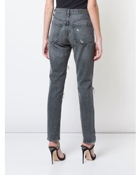 Женские серые рваные джинсы от Grlfrnd