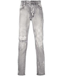 Мужские серые рваные джинсы от Ksubi
