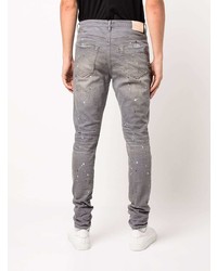 Мужские серые рваные джинсы от purple brand