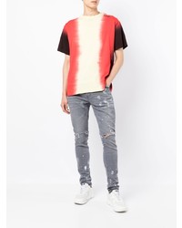 Мужские серые рваные джинсы от purple brand