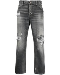 Мужские серые рваные джинсы от PT TORINO