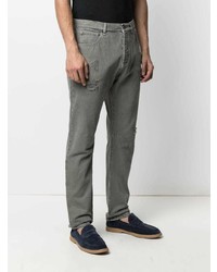 Мужские серые рваные джинсы от Brunello Cucinelli