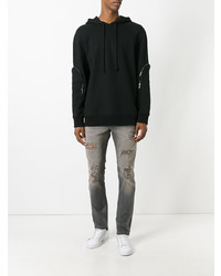 Мужские серые рваные джинсы от R13