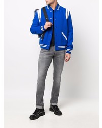 Мужские серые рваные джинсы от Dondup