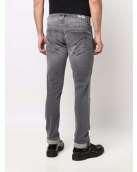 Мужские серые рваные джинсы от Dondup