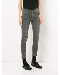 Женские серые рваные джинсы от Agolde