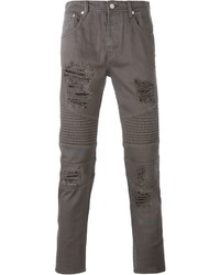 Мужские серые рваные джинсы от Stampd