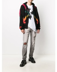 Мужские серые рваные джинсы от Off-White