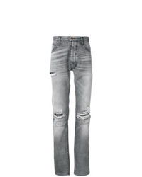 Мужские серые рваные джинсы от Unravel Project