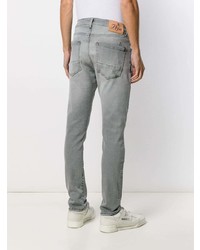 Мужские серые рваные зауженные джинсы от PRPS