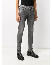 Мужские серые рваные зауженные джинсы от Dolce & Gabbana