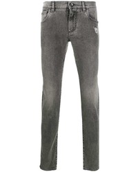 Мужские серые рваные зауженные джинсы от Dolce & Gabbana