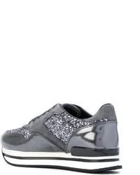 Женские серые резиновые кеды от Hogan