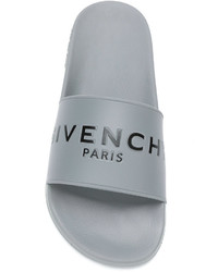 Мужские серые резиновые сандалии от Givenchy