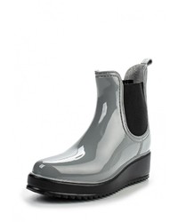 Женские серые резиновые сапоги от GLAMforever