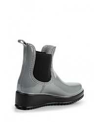 Женские серые резиновые сапоги от GLAMforever