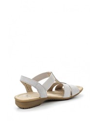 Серые сандалии на плоской подошве от Caprice