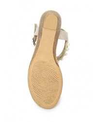 Серые сандалии на плоской подошве от Flyfor