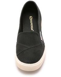 Женские серые слипоны от Superga