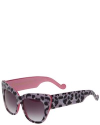 Женские серые солнцезащитные очки с леопардовым принтом от Karlsson