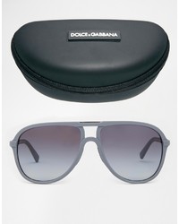 Мужские серые солнцезащитные очки от Dolce & Gabbana