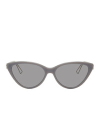 Женские серые солнцезащитные очки от Balenciaga