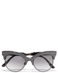 Женские серые солнцезащитные очки от Bottega Veneta