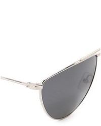 Женские серые солнцезащитные очки от Saint Laurent