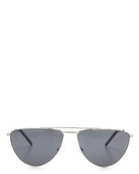 Женские серые солнцезащитные очки от Saint Laurent