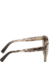 Женские серые солнцезащитные очки от Valentino