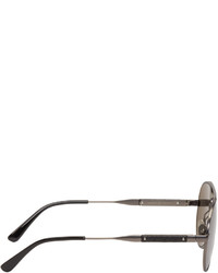 Мужские серые солнцезащитные очки от Bottega Veneta
