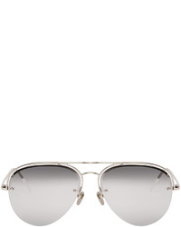 Мужские серые солнцезащитные очки от Linda Farrow Luxe
