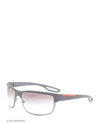 Мужские серые солнцезащитные очки от Prada Linea Rossa
