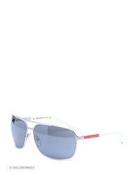 Мужские серые солнцезащитные очки от Prada Linea Rossa