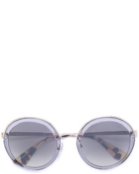 Женские серые солнцезащитные очки от Prada