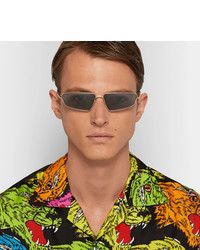 Мужские серые солнцезащитные очки от Gucci
