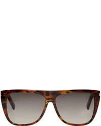 Женские серые солнцезащитные очки от Saint Laurent