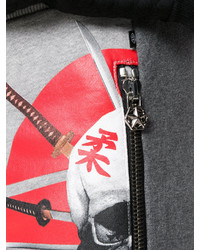 Мужские серые спортивные штаны с принтом от Philipp Plein