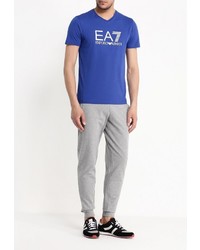 Мужские серые спортивные штаны от EA7