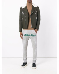 Мужские серые спортивные штаны от DSQUARED2