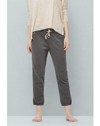 Женские серые спортивные штаны от Mango