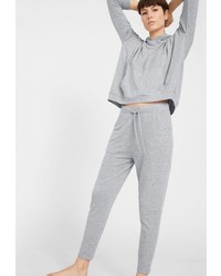 Женские серые спортивные штаны от Mango