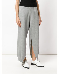 Женские серые спортивные штаны от MM6 MAISON MARGIELA