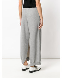 Женские серые спортивные штаны от MM6 MAISON MARGIELA
